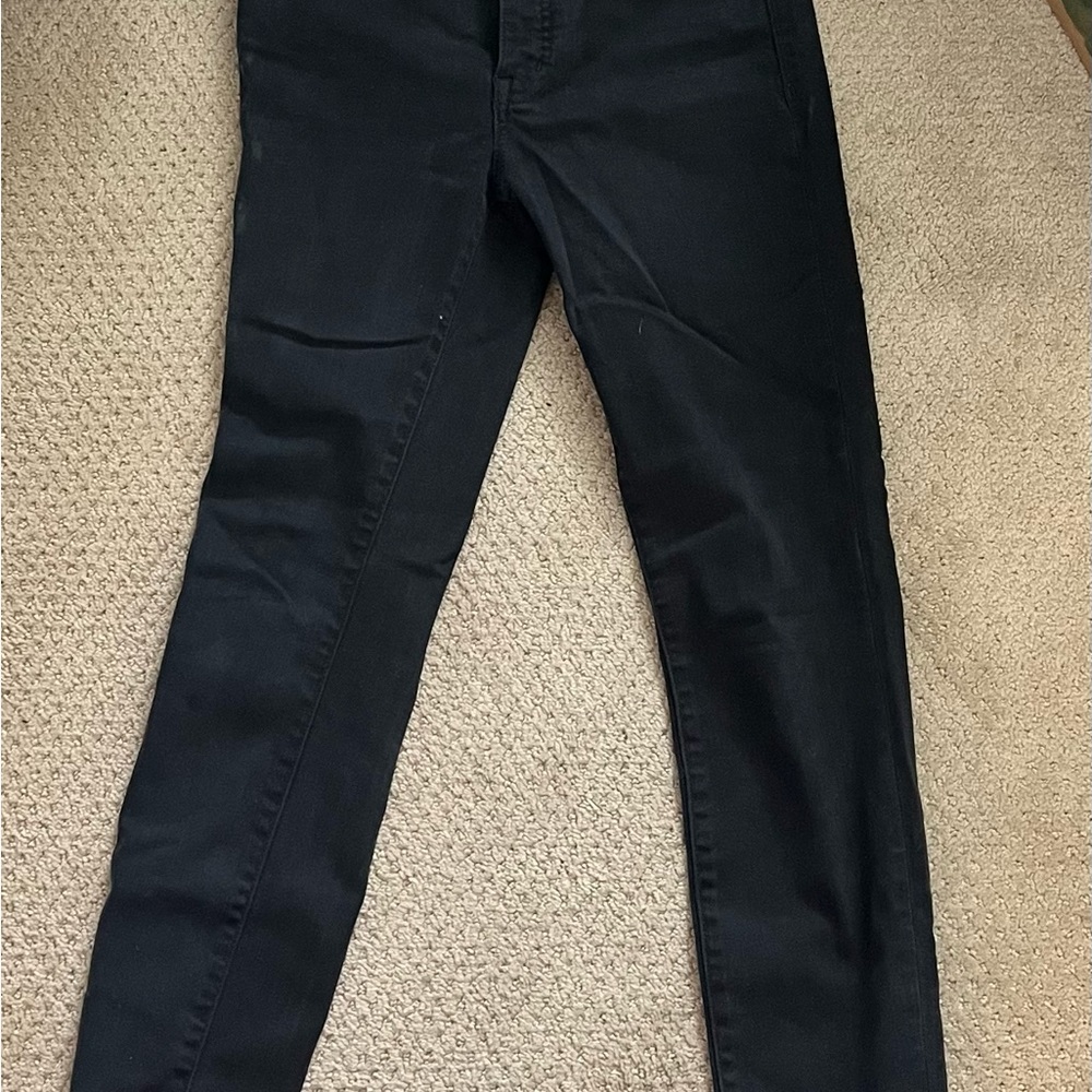 Madewell skinny straight jeans black size 25